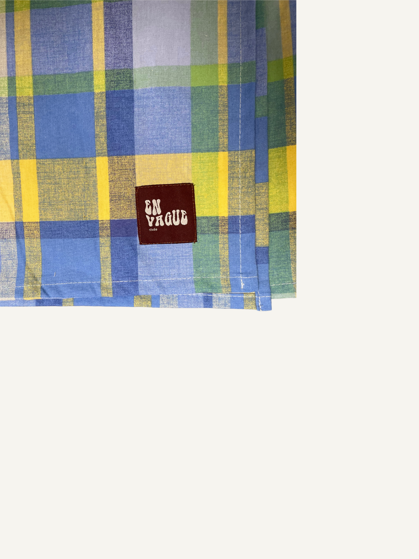 Wrap | carreaux jaune, bleu, vert