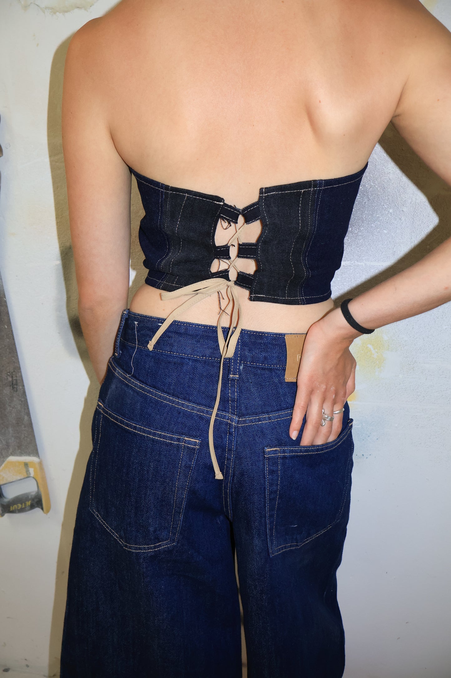 Bustier jeans | brut