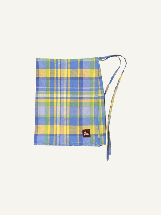 Wrap | carreaux jaune, bleu, vert