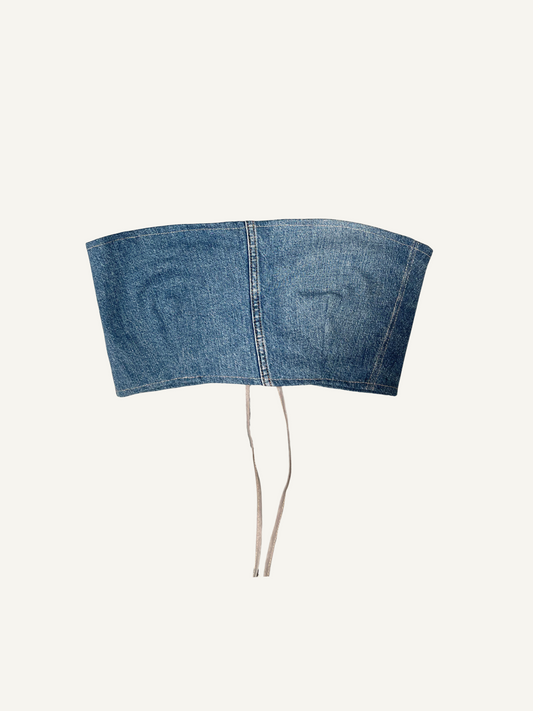 Bustier jeans | bleu moyen