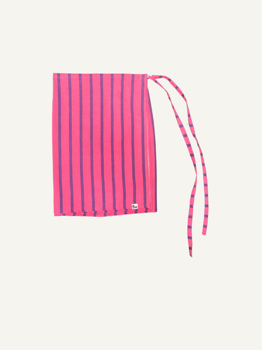 Wrap | Rose rayure violette