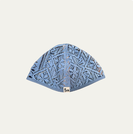 Bonnet Roméo | dentelle bleu